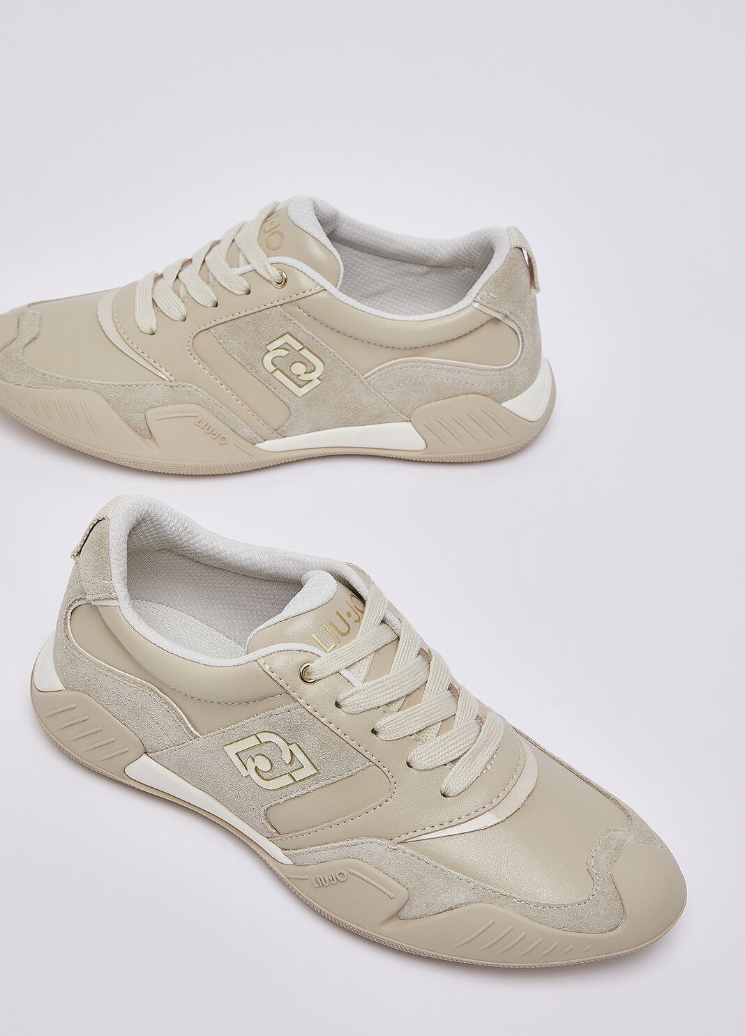 Sneakers en cuir et daim chanvre Liu Jo - large image number 6