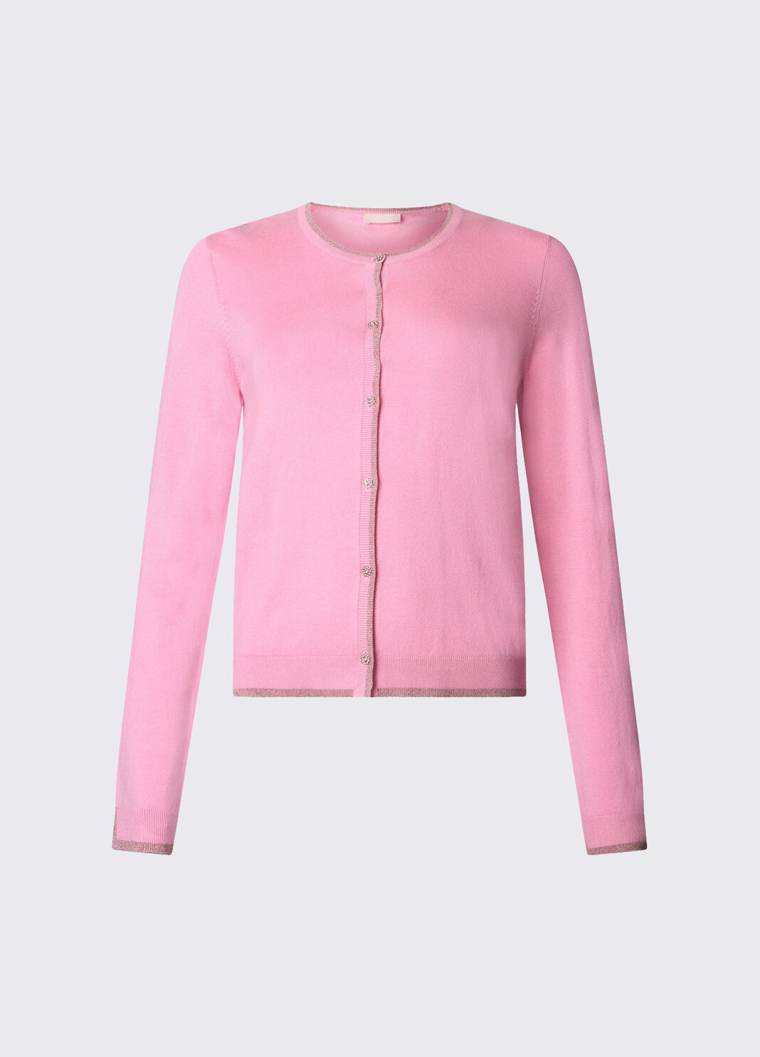 Strickjacke mit Schlitzen Pfirsich Liu Jo - large image number 6