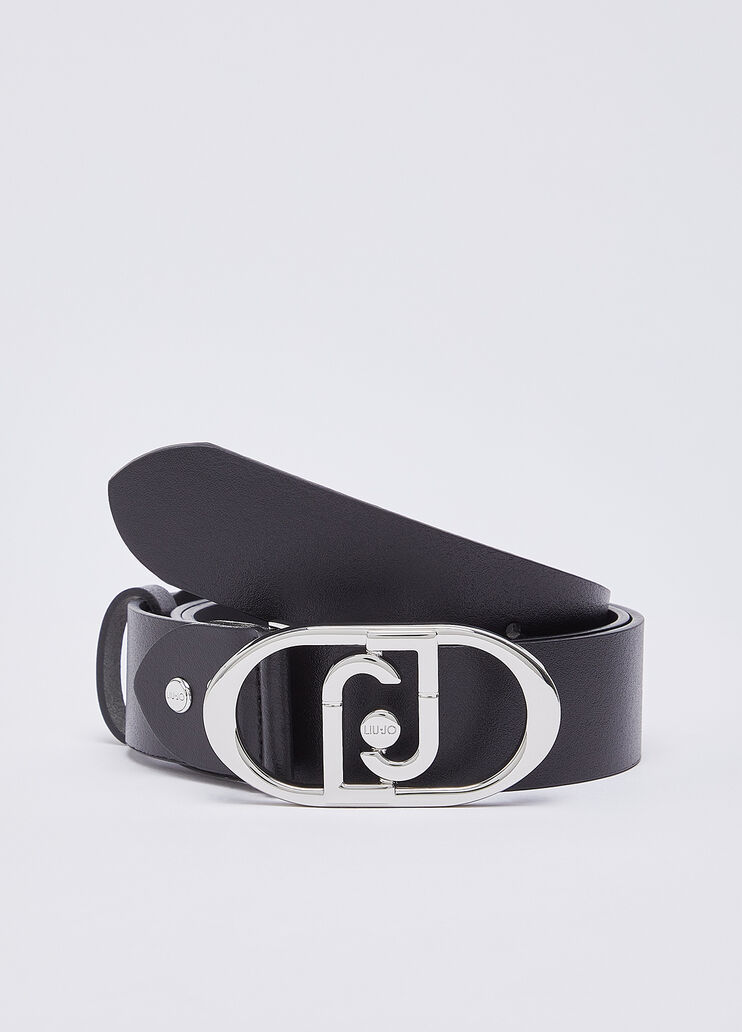 Leather Belt black/silver Liu Jo - medium