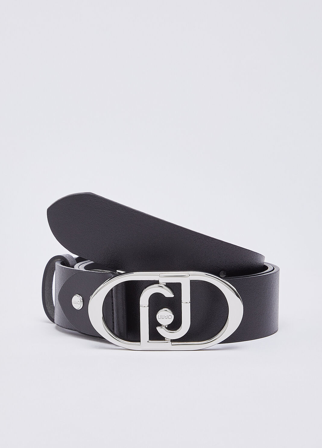 Ceinture en cuir noir et argent Liu Jo - large image number 1