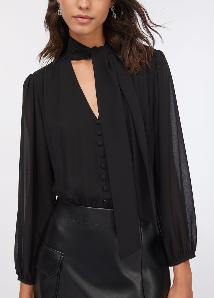 Short dress with bow detail black Liu Jo - medium