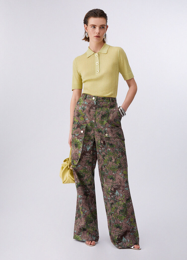 Knit polo-shirt yellow Liu Jo - medium