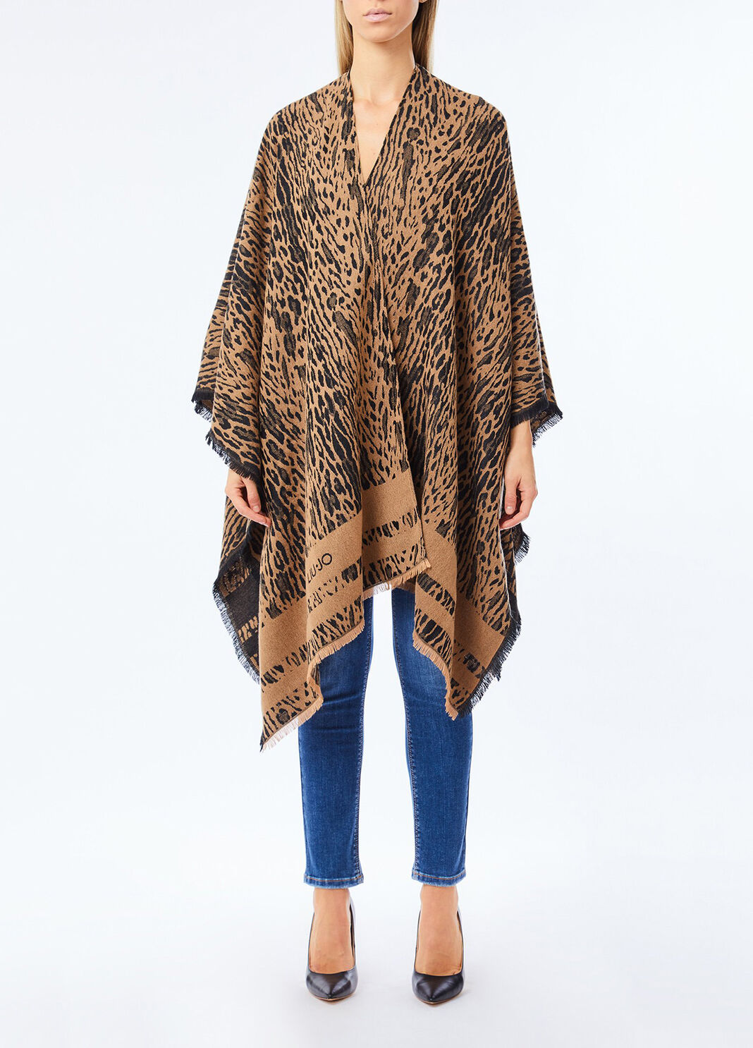 Poncho animalier animalier Liu Jo - large image number 0