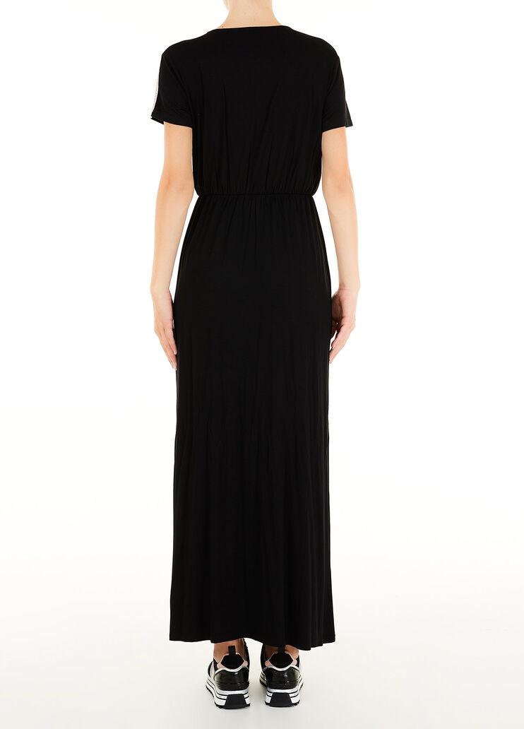Long dress with logo Black Liu Jo - large image number 1 Long dress with logo Black Liu Jo - large image number 1