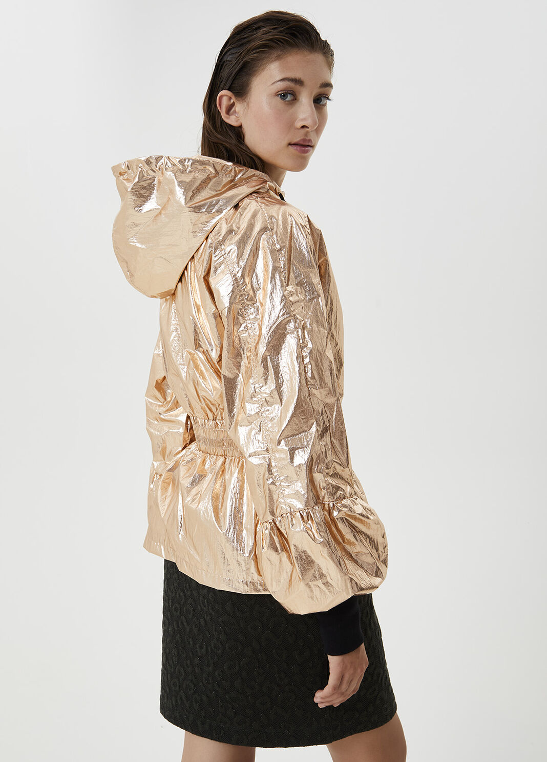 Hooded jacket Pink gold Liu Jo - large image number 1