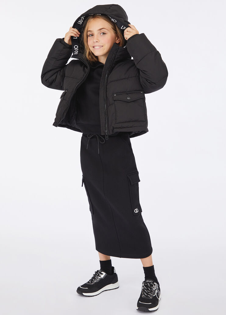 Quilted nylon jacket black Liu Jo - large image number 1 Quilted nylon jacket black Liu Jo - large image number 1