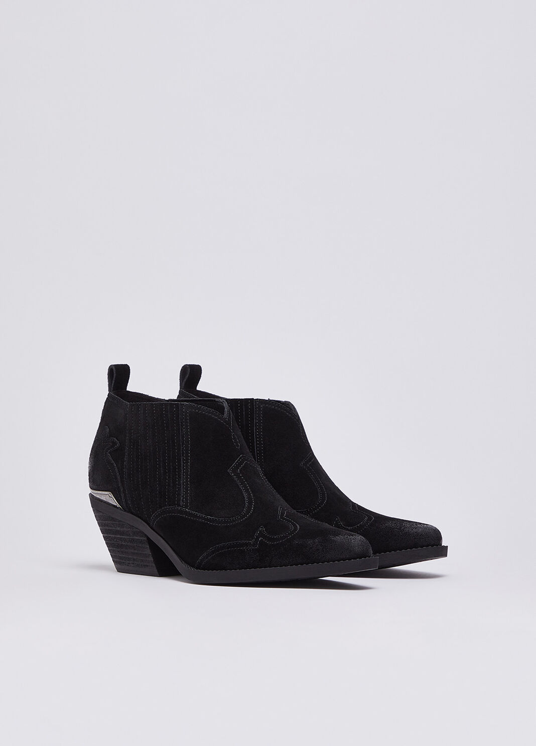 Stivaletti texani in suede nero Liu Jo - large image number 1