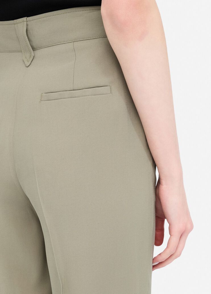 Straight gabardine trousers asparagus Liu Jo - large image number 4