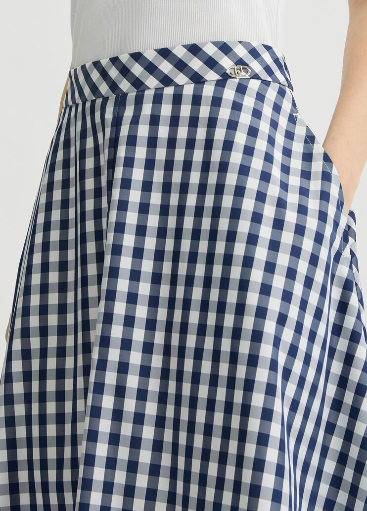 Vichy long skirt blue Liu Jo - large image number 2 Vichy long skirt blue Liu Jo - large image number 2