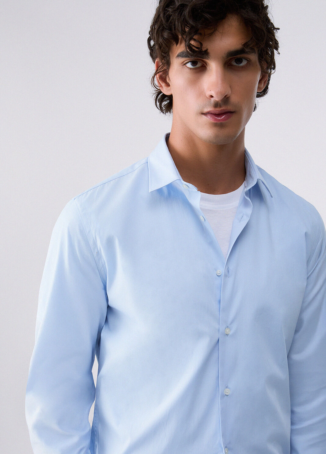Slim Fit Poplin Shirt light blue Liu Jo - large image number 4