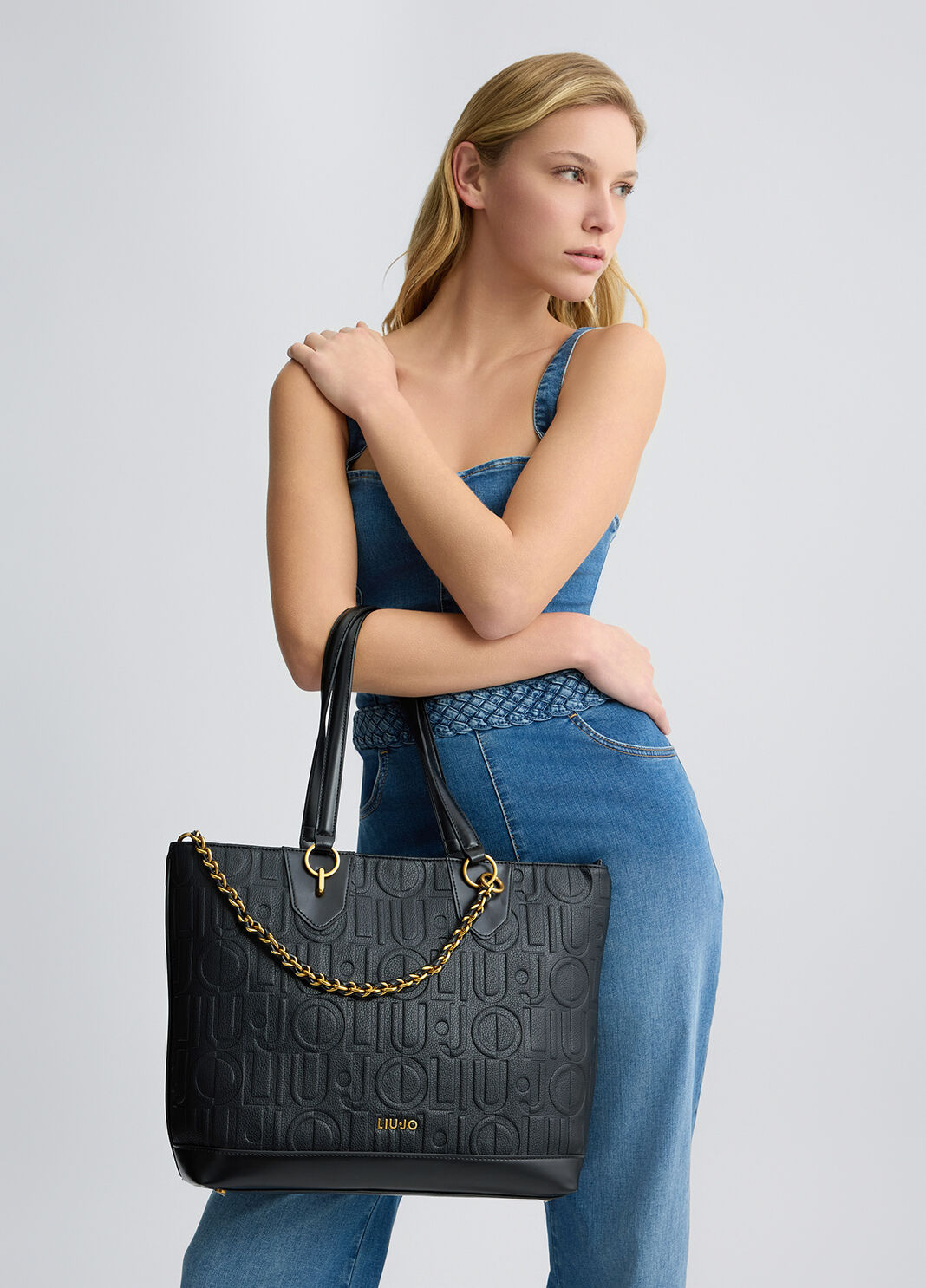 Medium tote bag with decorative charm black Liu Jo - large image number 0