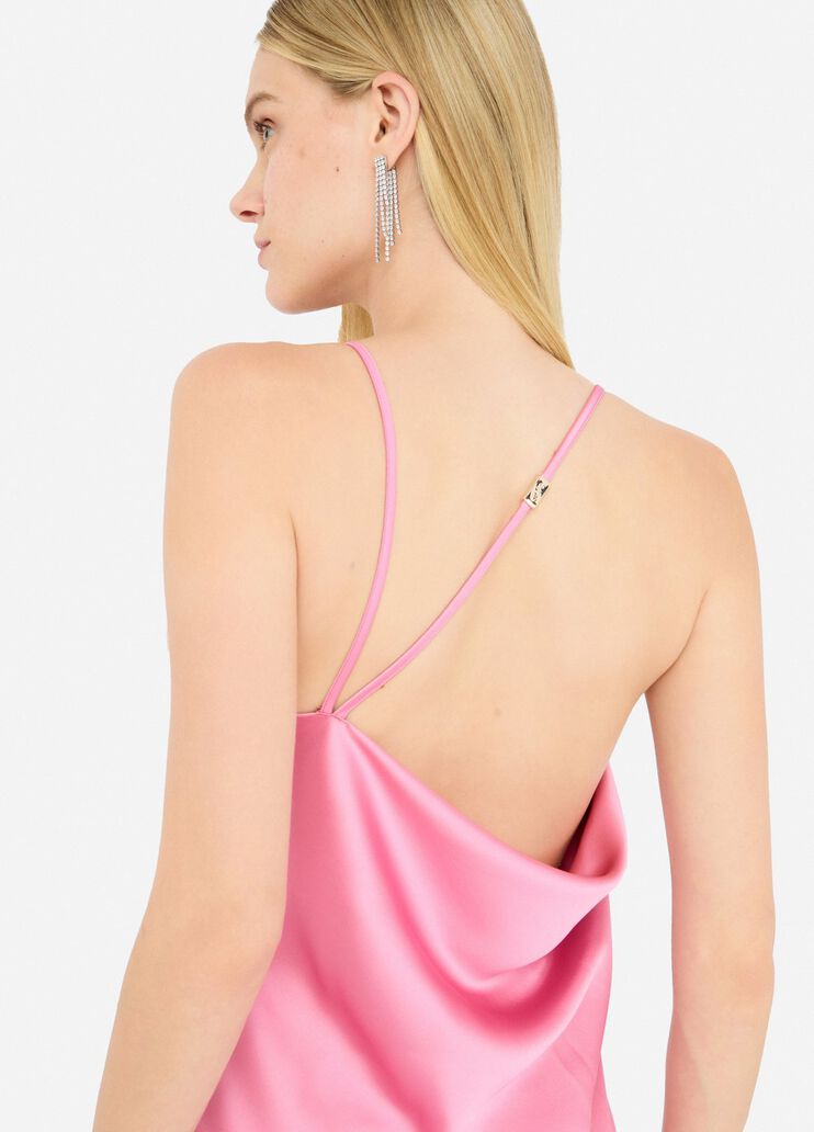 Dressy satin dress pink Liu Jo - large image number 3 Dressy satin dress pink Liu Jo - large image number 3