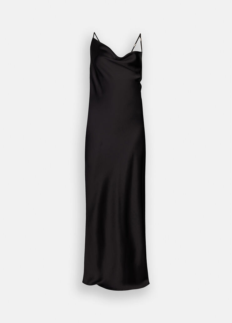 Festliches Satinkleid Schwarz Liu Jo - medium Festliches Satinkleid Schwarz Liu Jo - medium