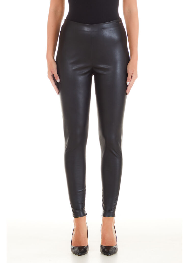 Skinny-Hose aus beschichtetem Gewebe Schwarz Liu Jo - large image number 0