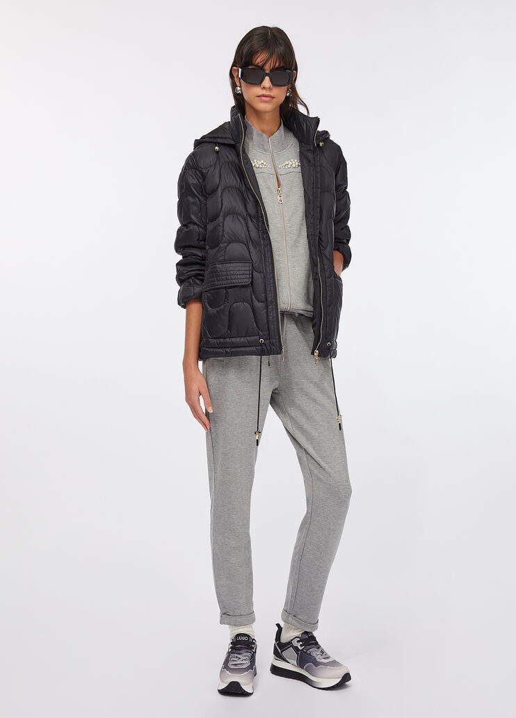 Kurzer gestepper Nylonmantel Schwarz Liu Jo - large image number 5