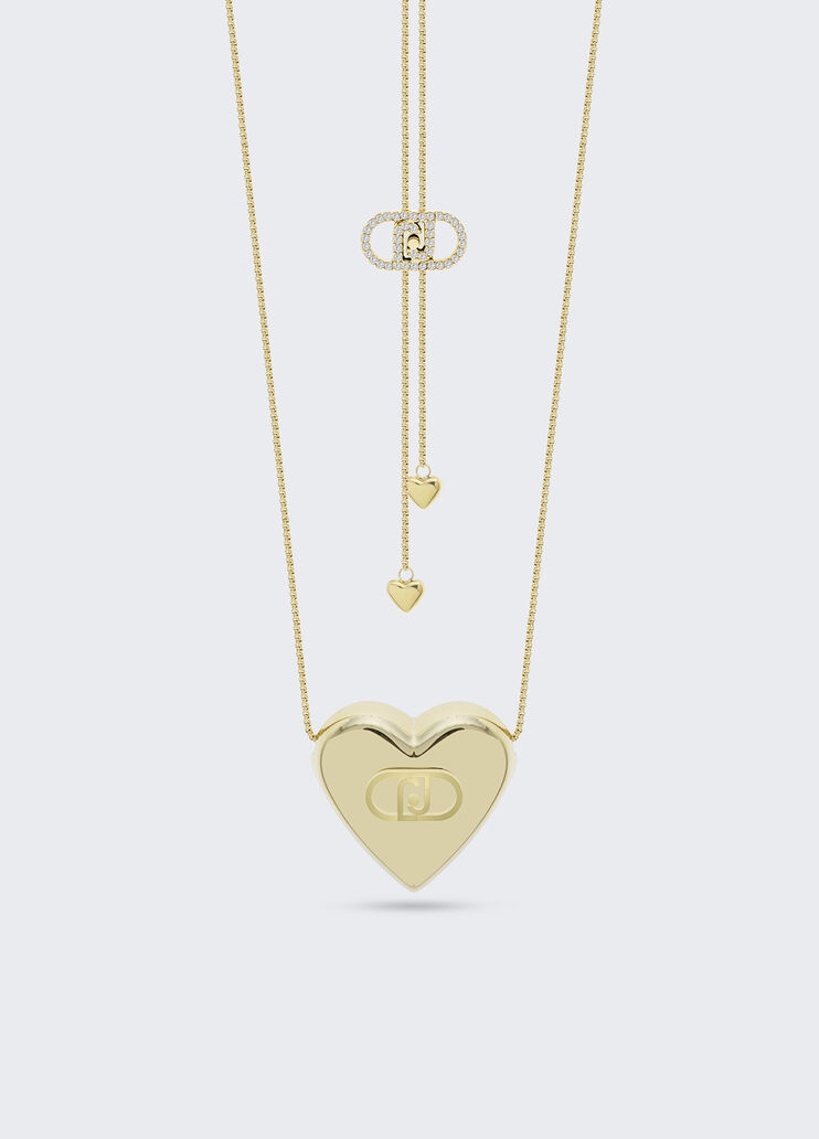 Multi-strand heart necklace gold Liu Jo - medium Multi-strand heart necklace gold Liu Jo - medium