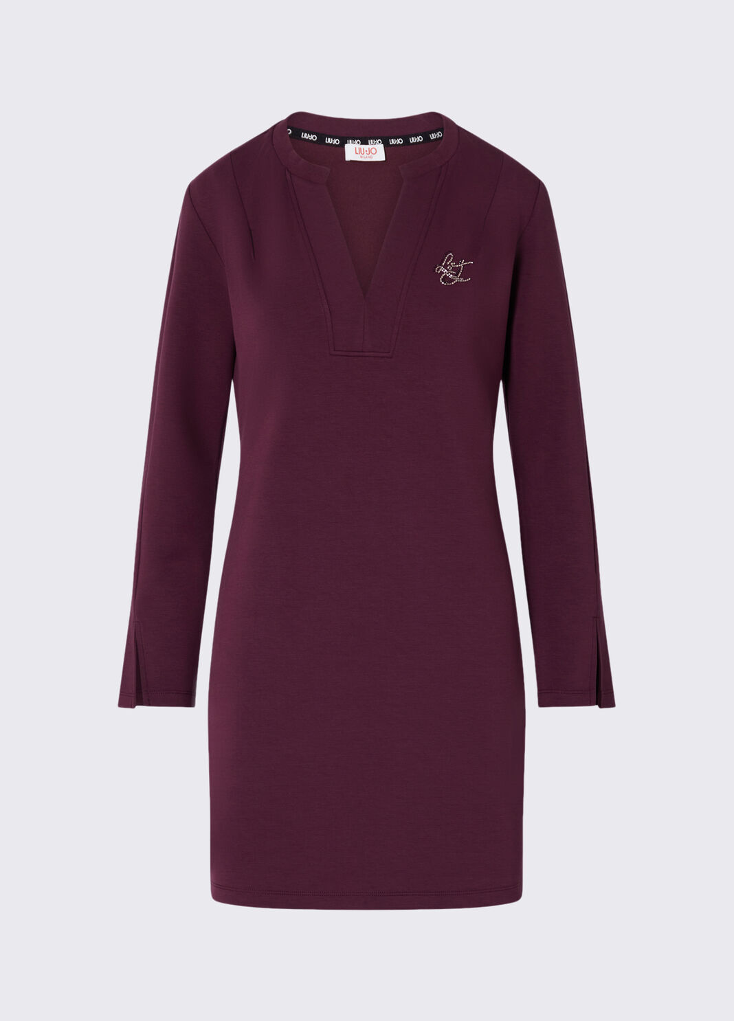 Short scuba dress aubergine Liu Jo - large image number 6