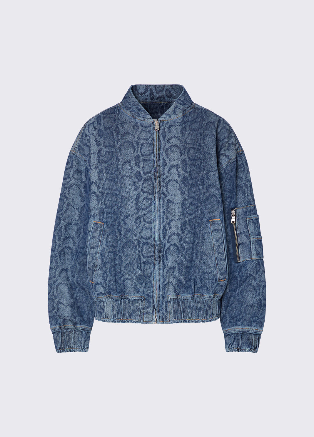 Denim-Bomber mit Animal-Print denimblau Liu Jo - large image number 6