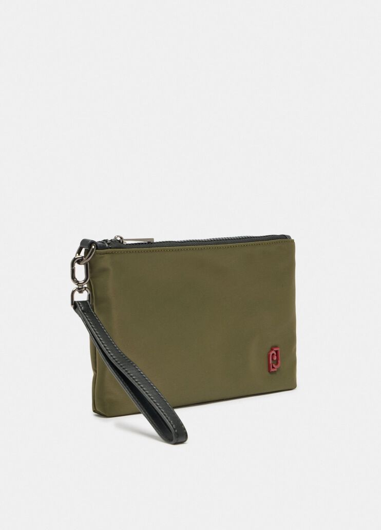 Nylon clutch bag khaki green Liu Jo - large image number 2