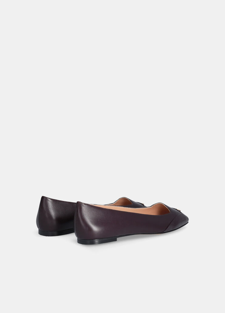 Nappa leather ballet flats amarone Liu Jo - large image number 2 Nappa leather ballet flats amarone Liu Jo - large image number 2