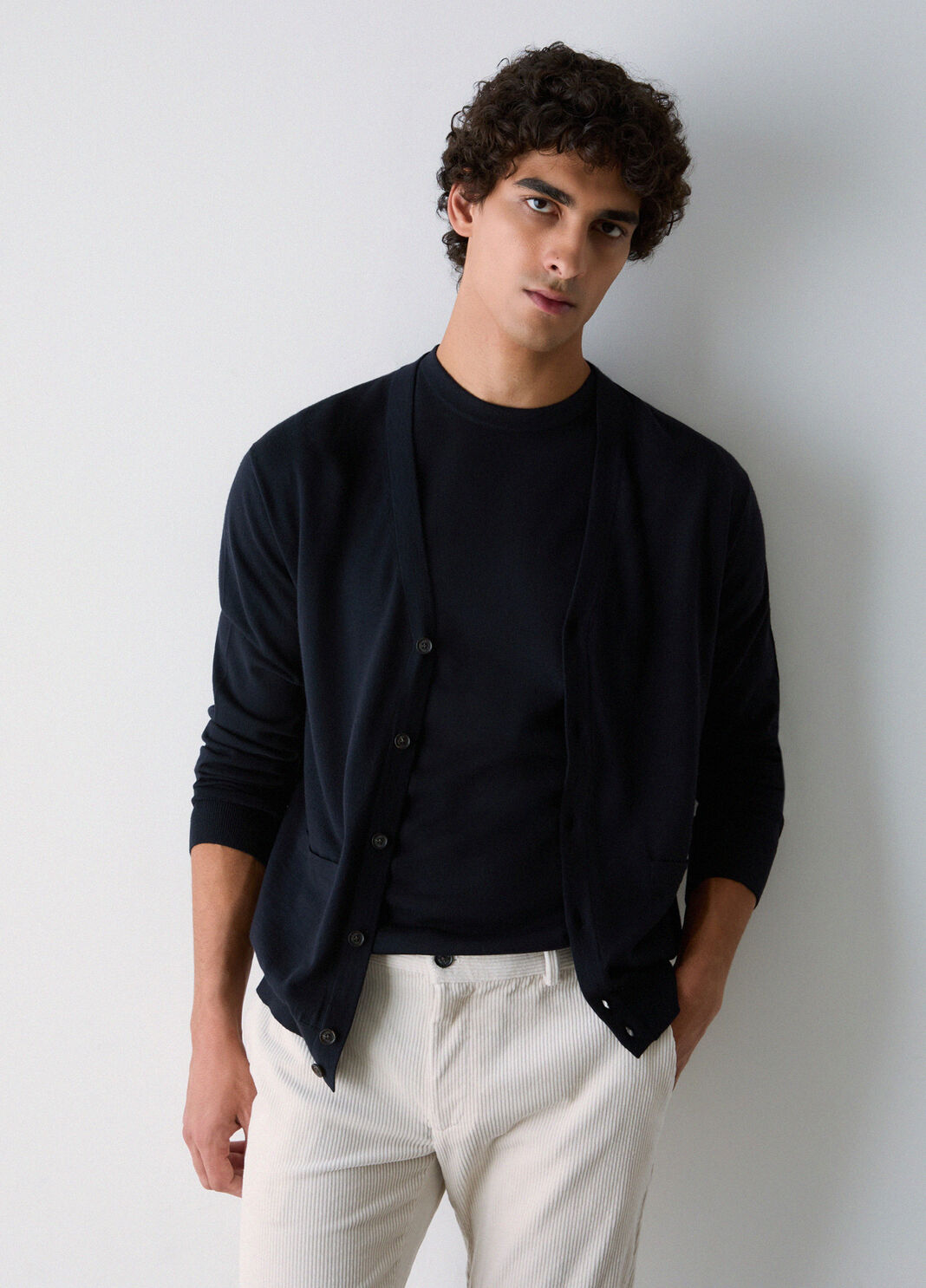 T-shirt in wool merino dark blue Liu Jo - large image number 2