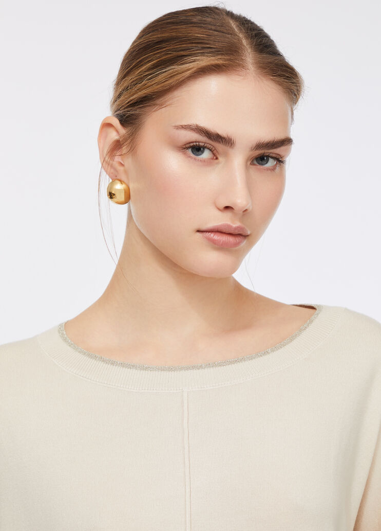 Pullover mit Lurex®-Details Hellbeige Liu Jo - large image number 2