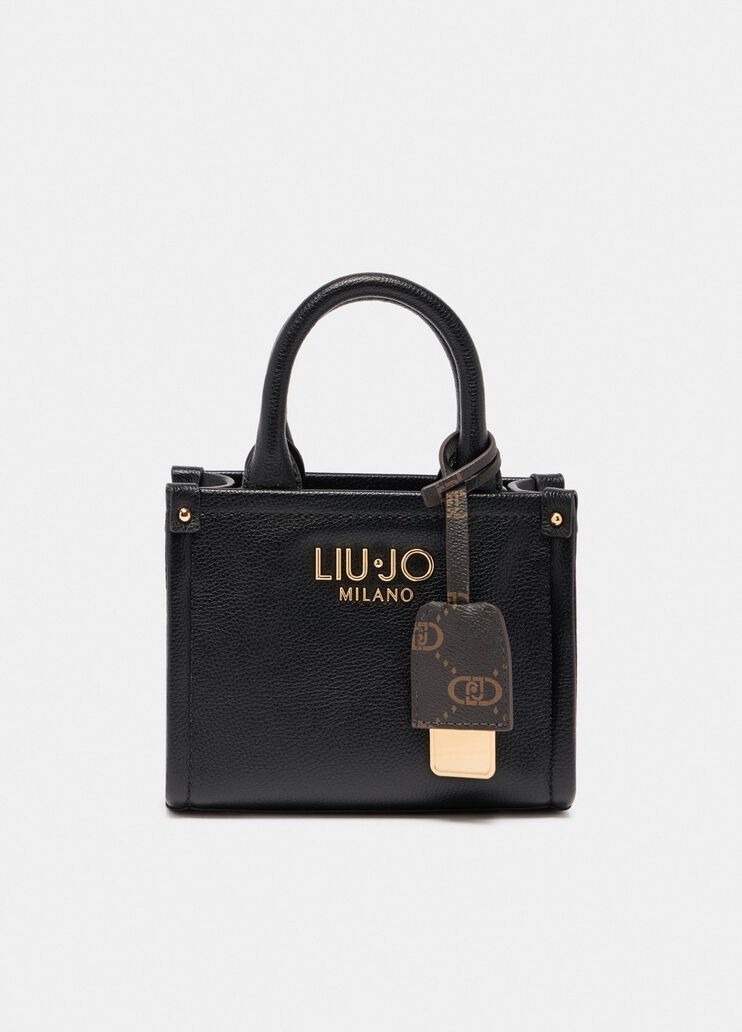 Mini bag with charm black Liu Jo - medium Mini bag with charm black Liu Jo - medium