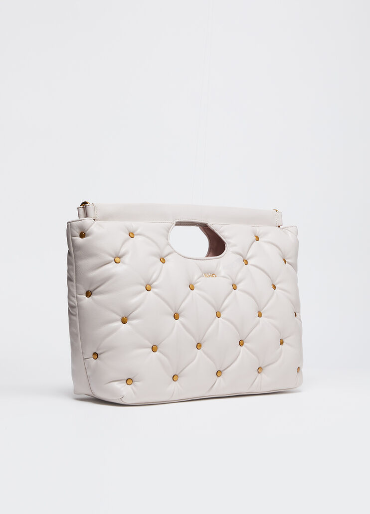 Large bag with studs beige Liu Jo - medium Large bag with studs beige Liu Jo - medium