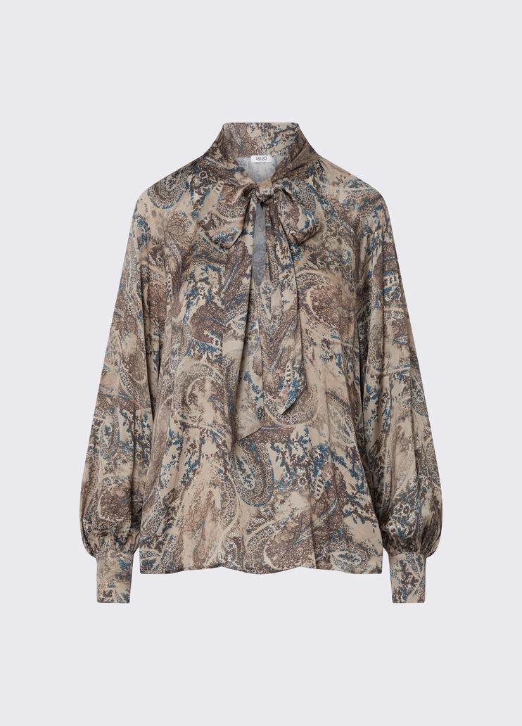 Bedruckte Satinbluse Kaschmir Liu Jo - medium