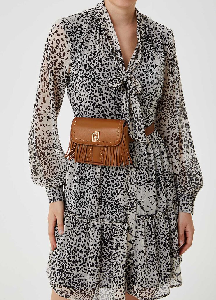 Pouch bag with fringing Brown Liu Jo - large image number 1 Pouch bag with fringing Brown Liu Jo - large image number 1