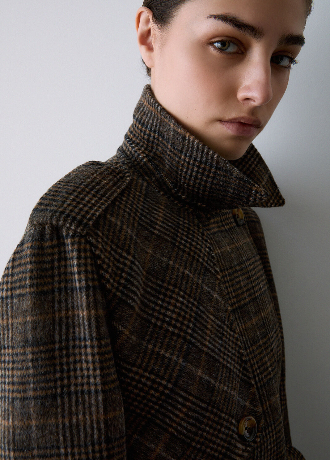 Long wool coat check Liu Jo - large image number 3