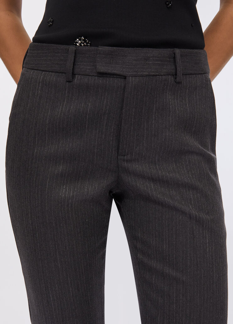 Pinstriped cigarette trousers pinstripe slate Liu Jo - large image number 3 Pinstriped cigarette trousers pinstripe slate Liu Jo - large image number 3