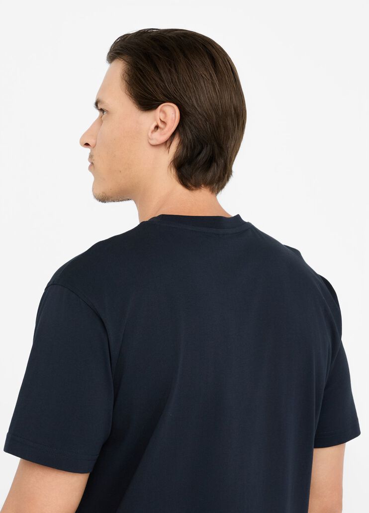 Cotton T-shirt with logo dark blue Liu Jo - large image number 4 Cotton T-shirt with logo dark blue Liu Jo - large image number 4