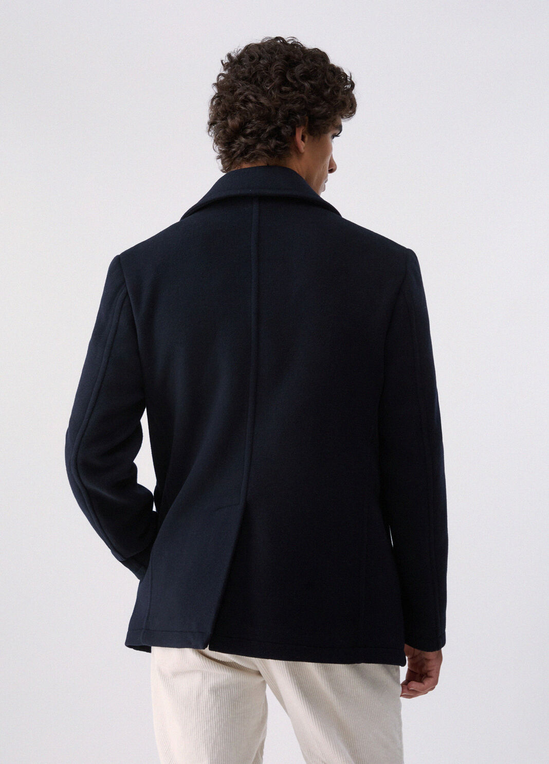 Coat caban in wool and cashmere dark blue Liu Jo - large image number 1