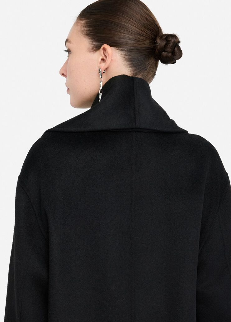 Wool coat with scarf black Liu Jo - large image number 4 Wool coat with scarf black Liu Jo - large image number 4