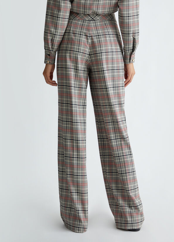 Tartan trousers beige Liu Jo - large image number 1
