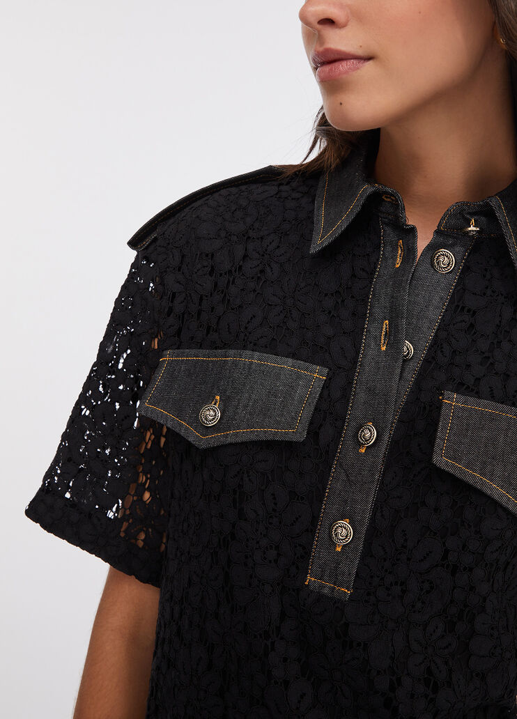 Кружевное платье черный Liu Jo - large image number 3