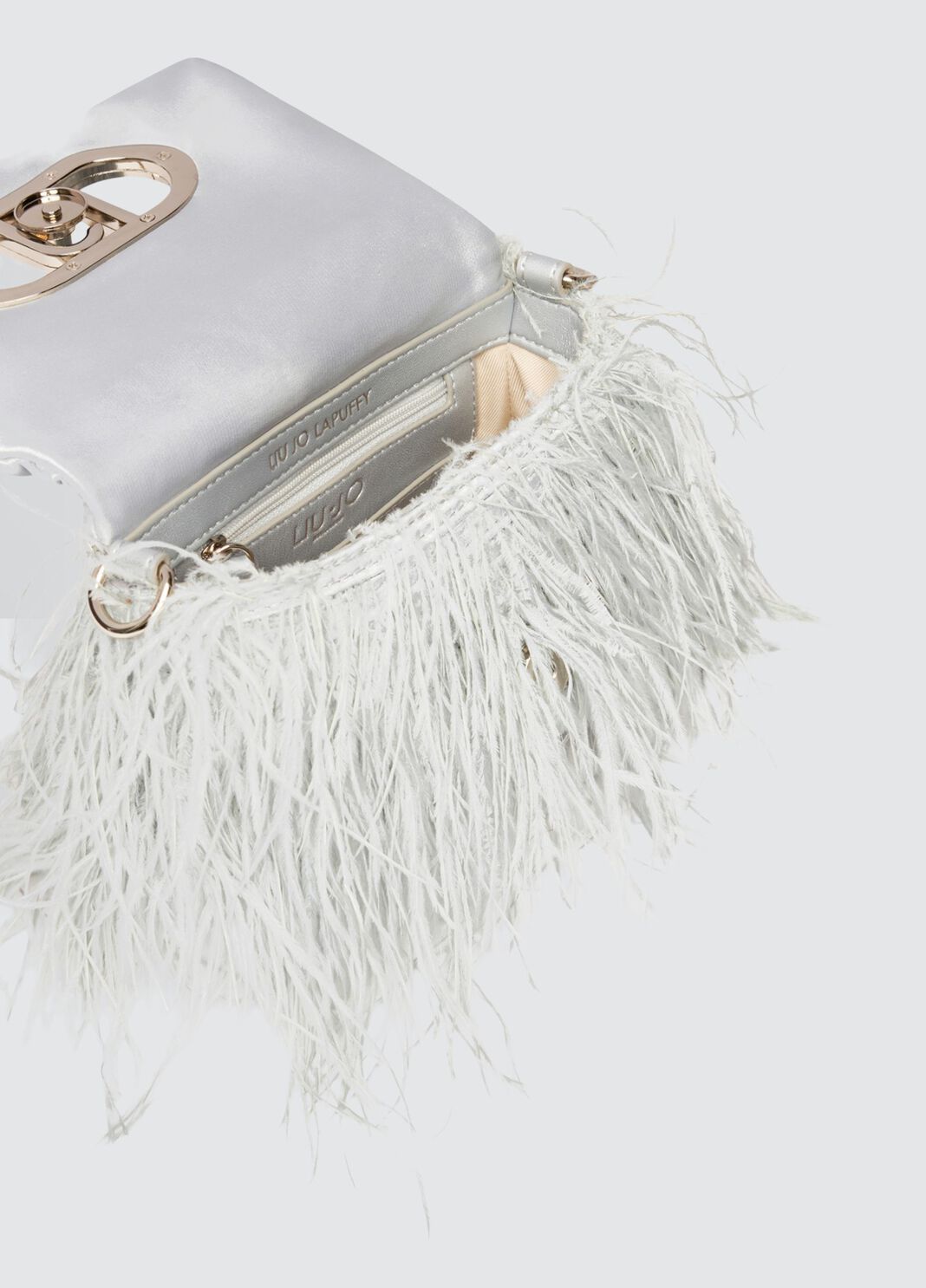 Small LaPuffy bag with feathered detailing sky blue Liu Jo - large image number 7