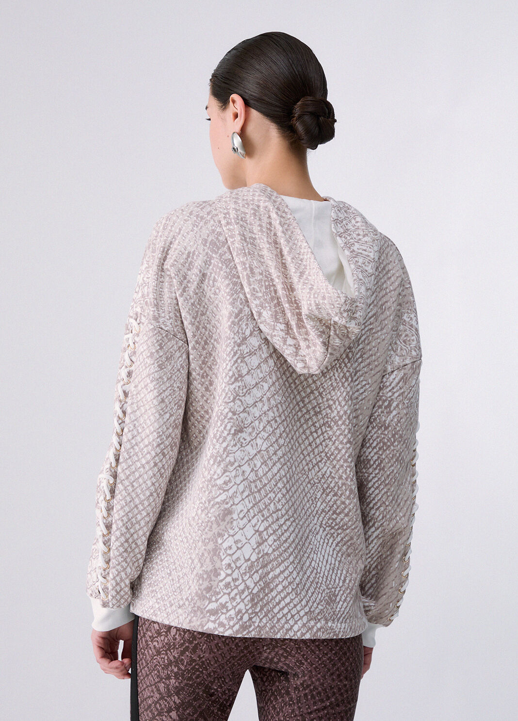 Sweatshirt with animal print white Liu Jo - large image number 1