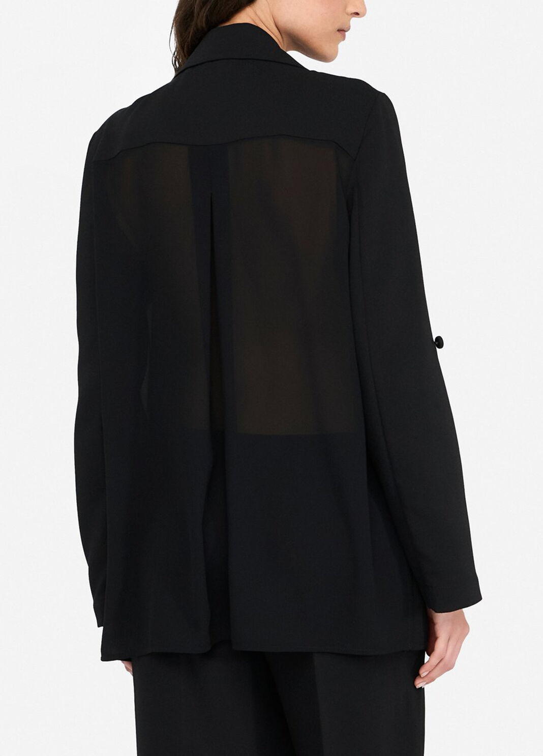 Blazer in envers satin black Liu Jo - large image number 1