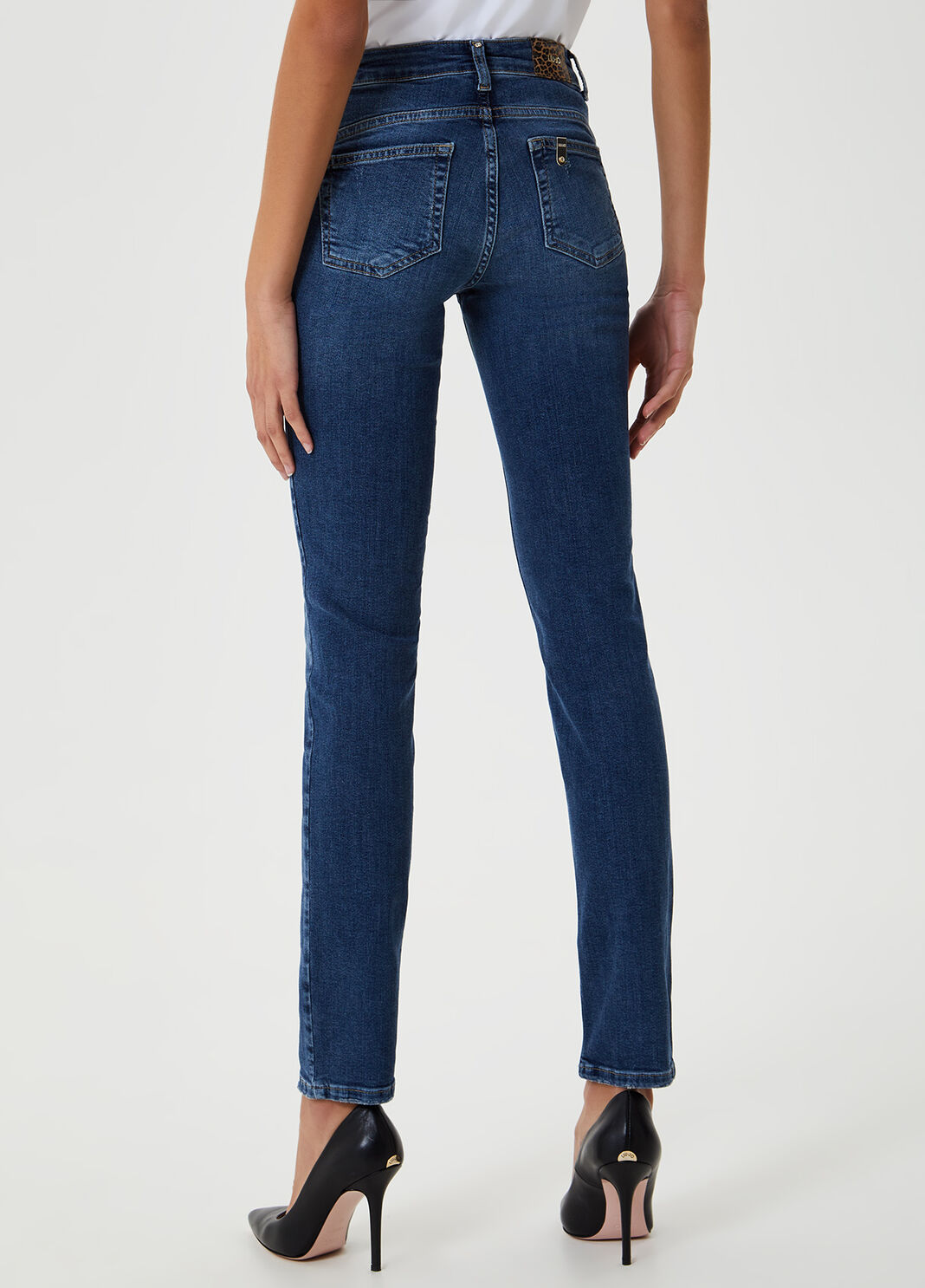 Slim fit jeans with scratches Blue Liu Jo - large image number 1