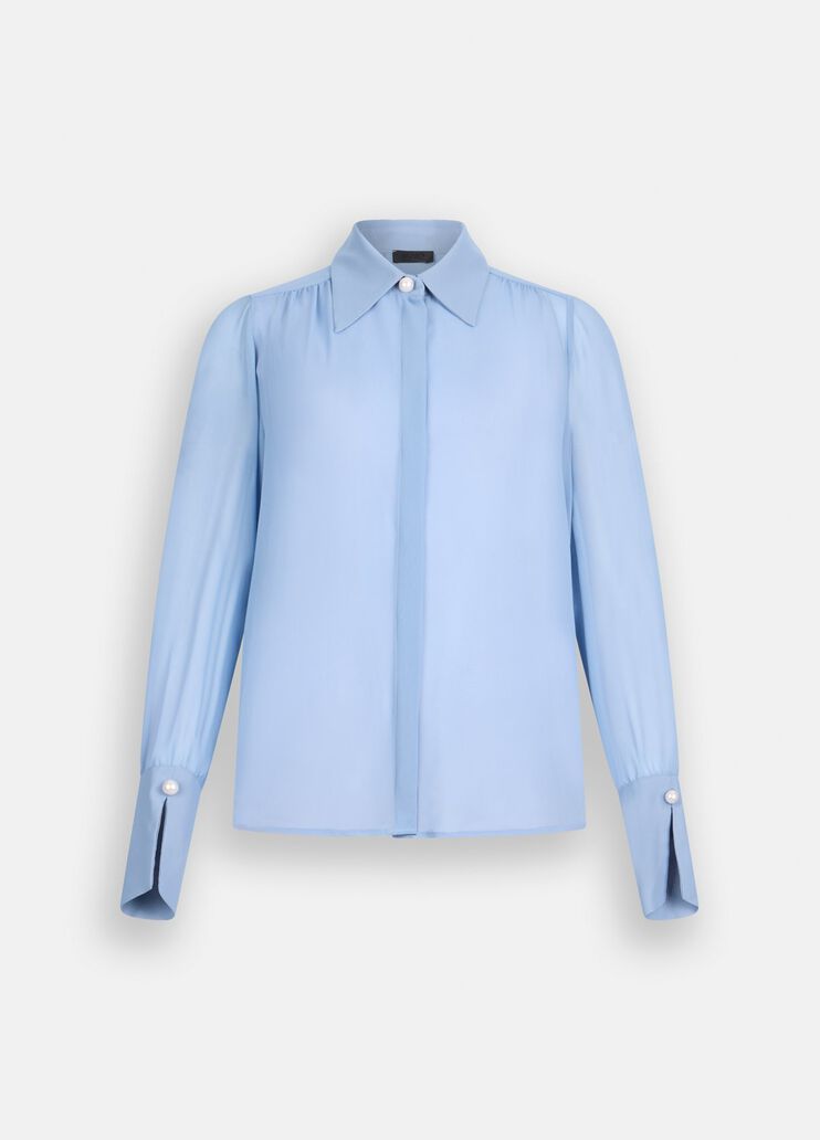 Shirt with beads light blue Liu Jo - large image number 6