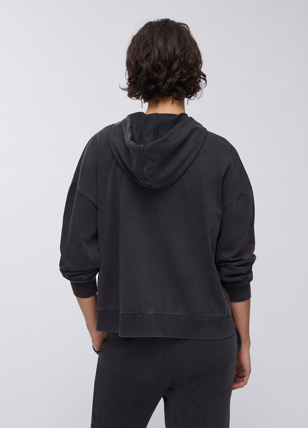 Sweatjacke mit Kapuze und Strass schwarz Liu Jo - large image number 1