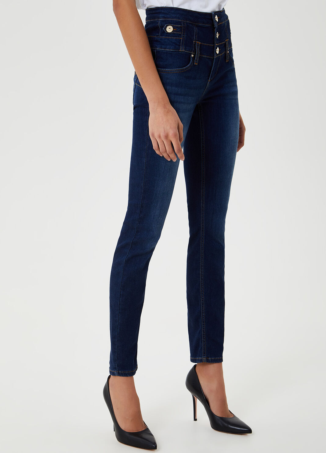 Skinny jeans with button fly Blue Liu Jo - large image number 0