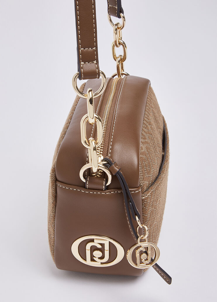 Medium Jacquard Crossbody Bag beige Liu Jo - medium