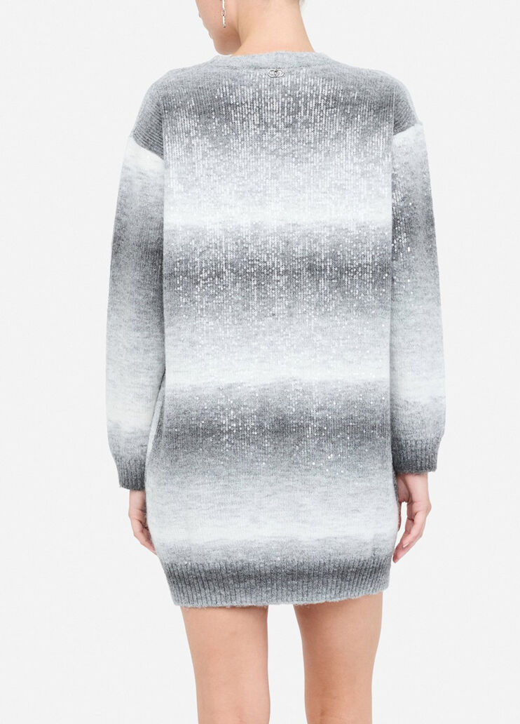 Dress in knit with sequins grey Liu Jo - medium