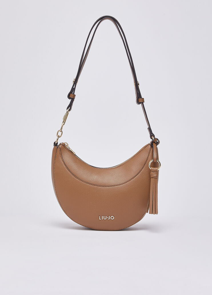 Mittelgro&szlig;e Hobobag mit Anh&auml;nger braun Liu Jo - medium