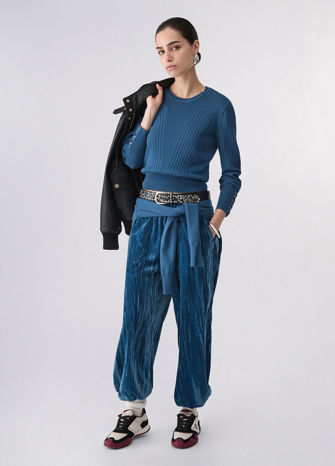 Pull avec Lacets bleu Liu Jo - large image number 5