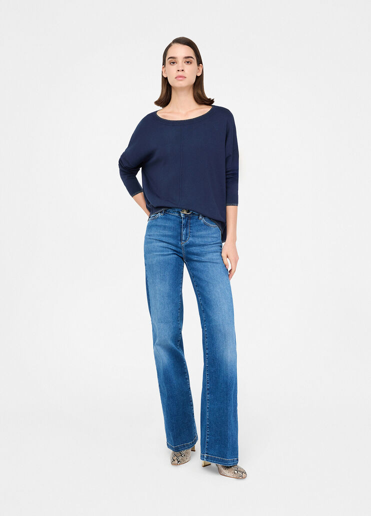 Lurex® jumper navy blue Liu Jo - large image number 5 Lurex® jumper navy blue Liu Jo - large image number 5
