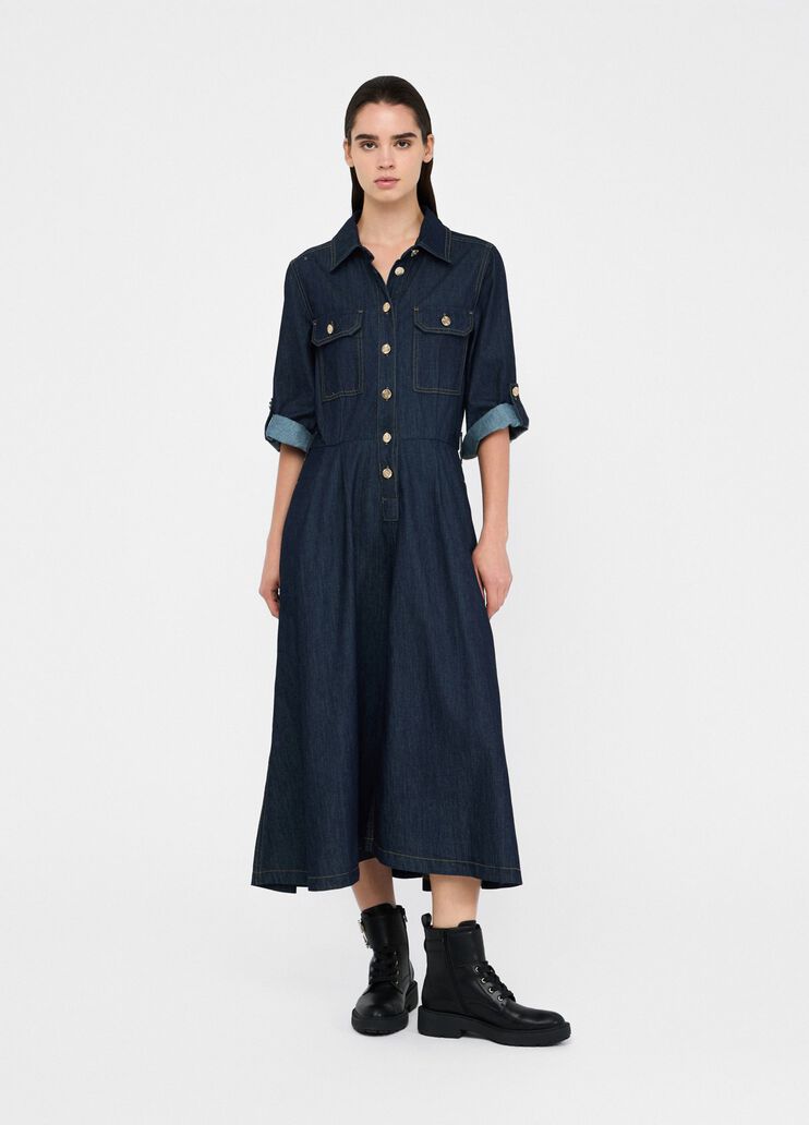 Denim shirt dress classic wash Liu Jo - large image number 0 Denim shirt dress classic wash Liu Jo - large image number 0